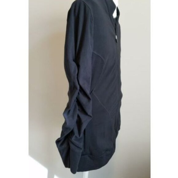 Lucy black full Zip Yoga Activewear Athleisure Jacket Size Med - Picture 5 of 8